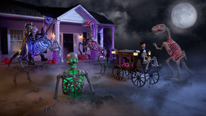 8.5ft Undead Horse Halloween Animatronic