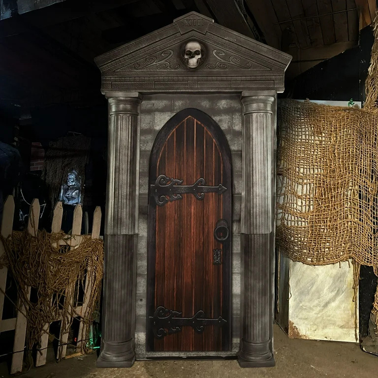 6.7ft Mausoleum Halloween Animatronic