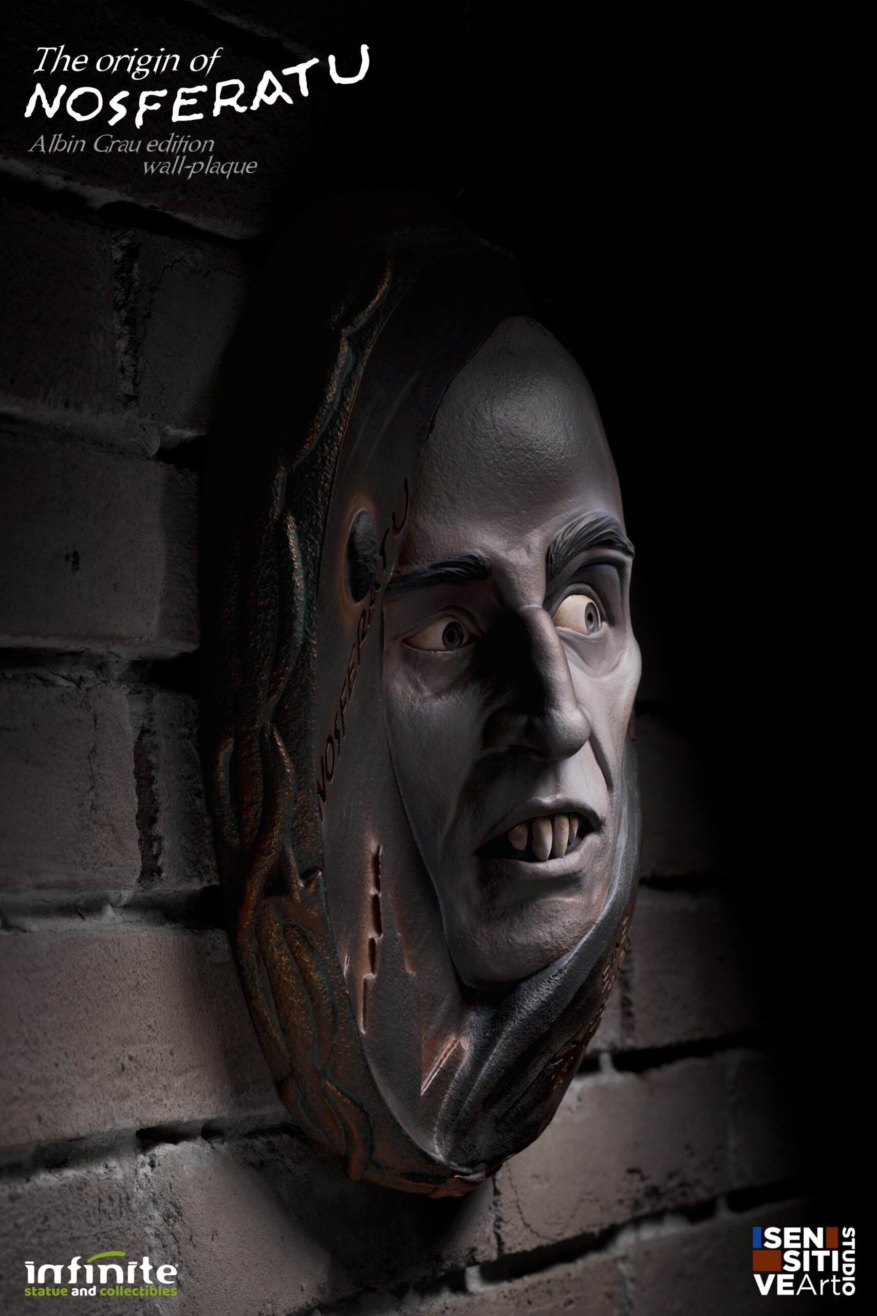 Infinite Statues Nosferatu - The Origin Of Nosferatu Albin Gray Edition Wall Plaque