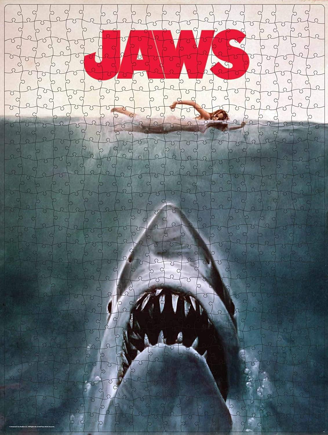 Jaws 500 Piece Jigsaw Puzzle in VHS Video Case