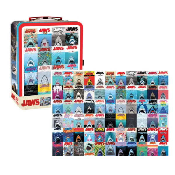 Jaws 500 Teile Puzzle und Blechbox Spaß-Geschenkset
