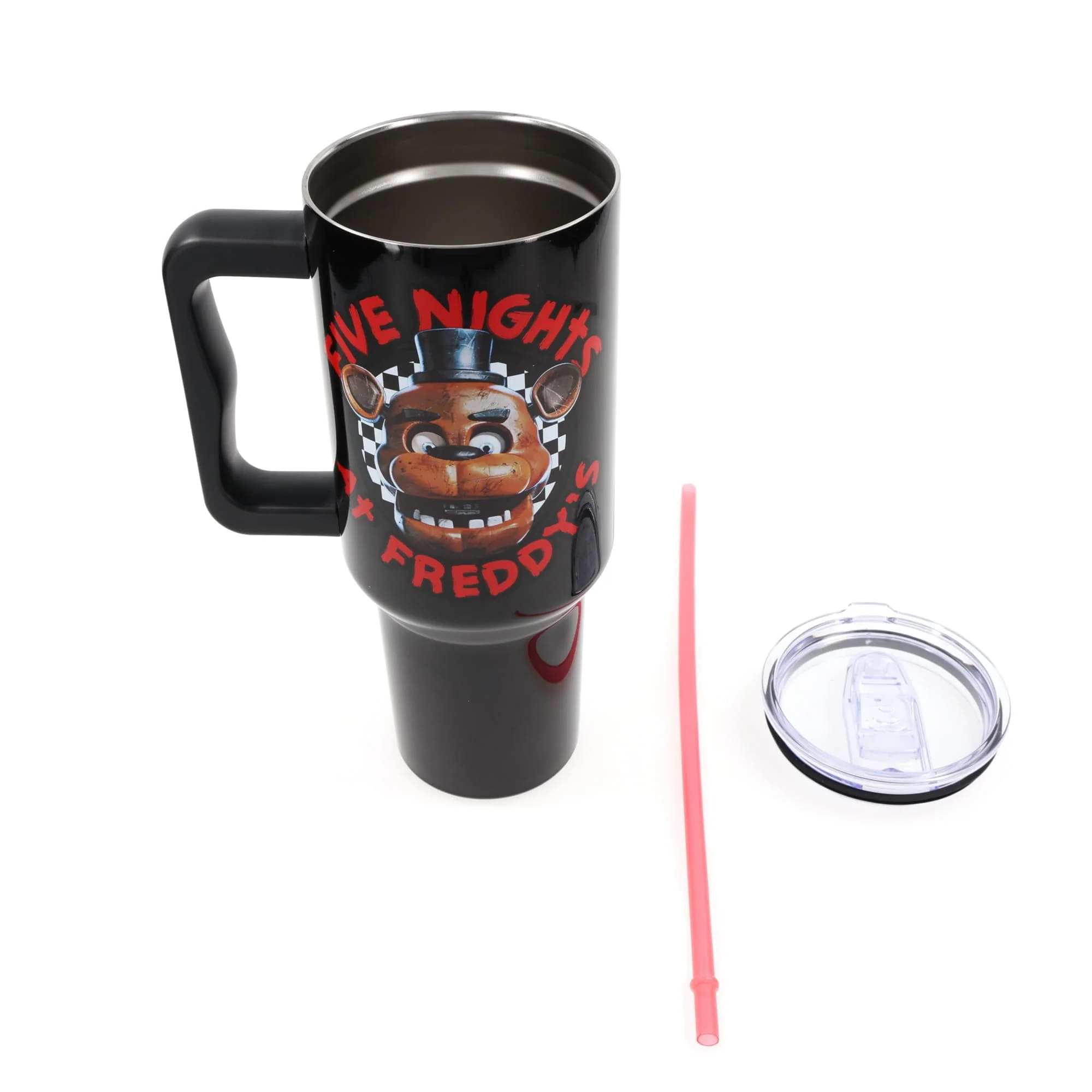 Five Nights At Freddy's - FNAF Verre en acier inoxydable à damier