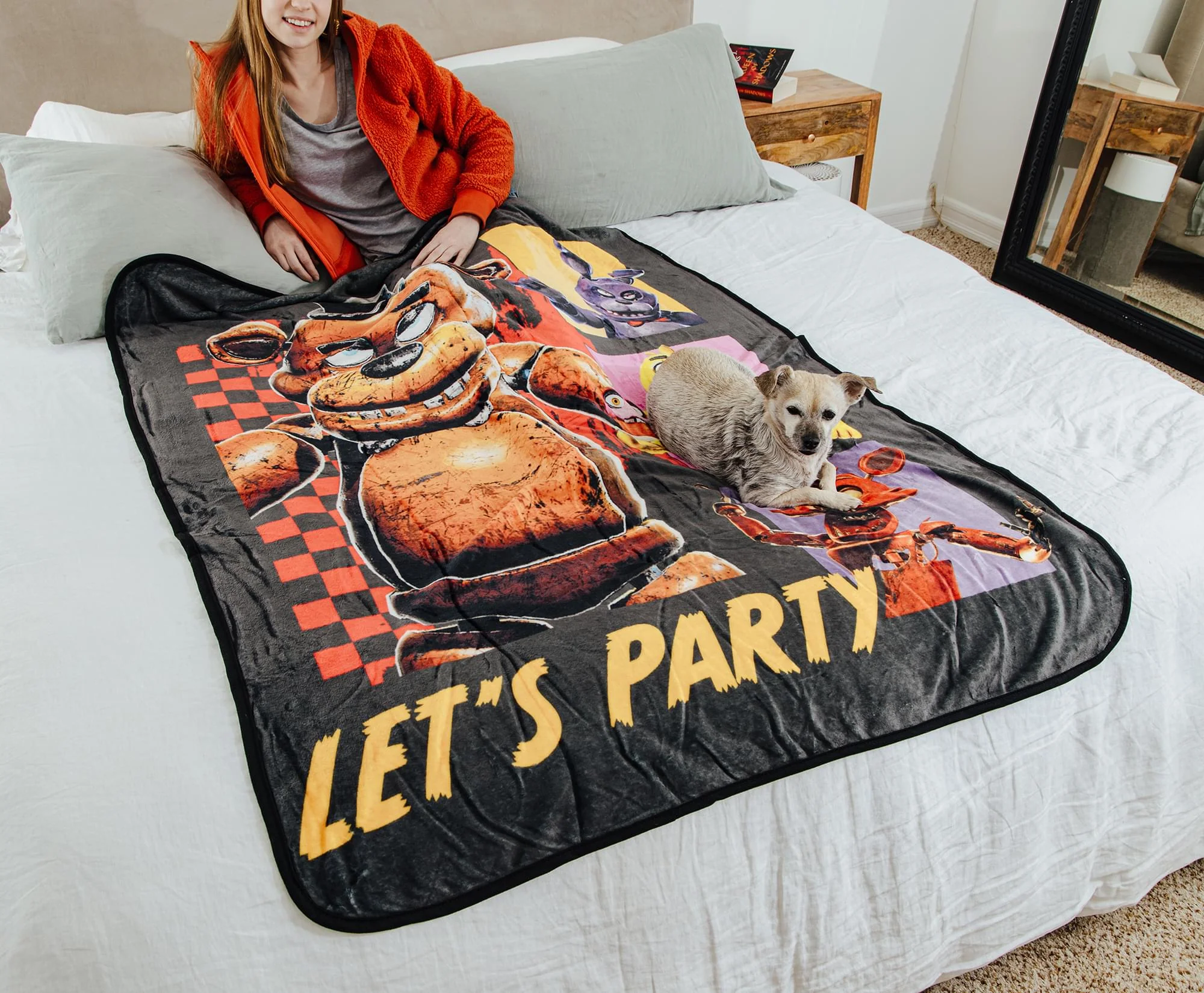 Five Nights At Freddy's - FNAF Let's Party Throw Blanket (45