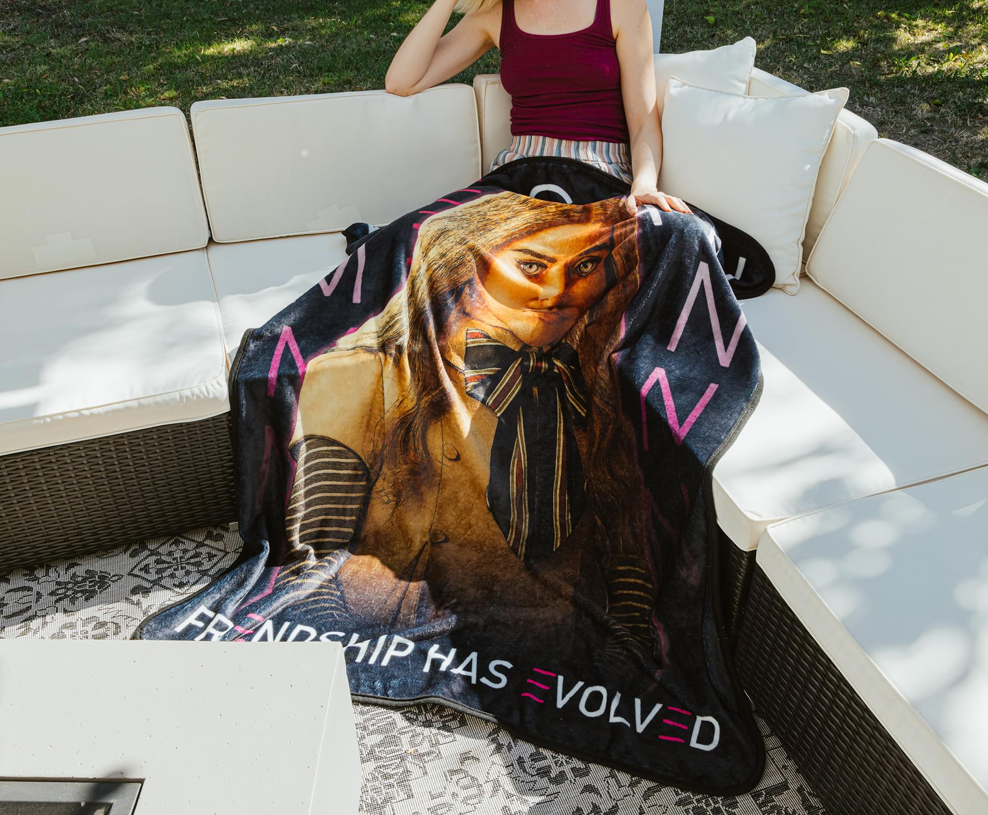 M3gan - Friendship Has Evolved Raschel Throw Blanket (45