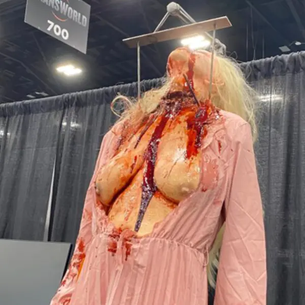 Life Size Body - Emma Hanging from Meat Hook