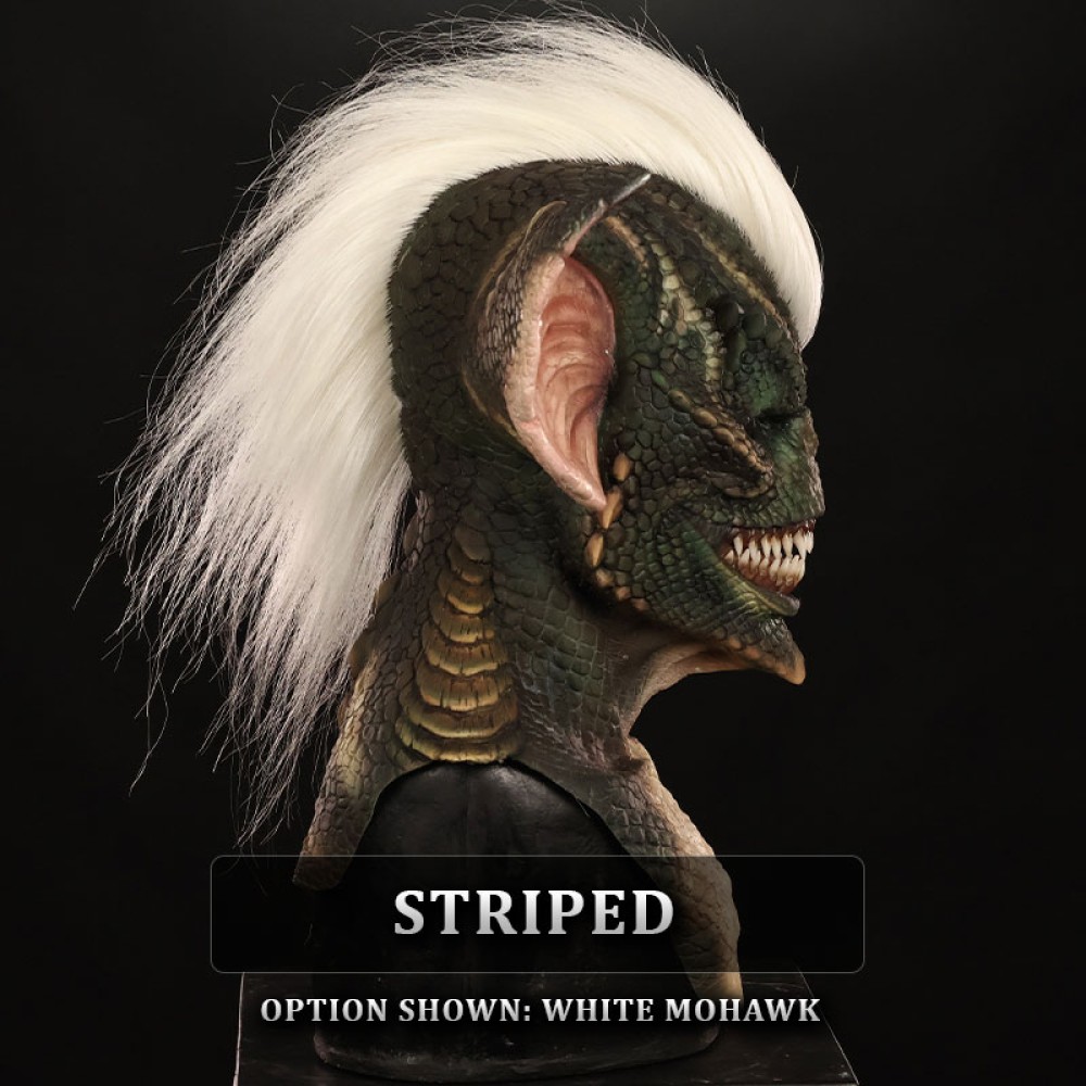 Immortal Masks - Striped Critter with Mohawk Silicone Mask