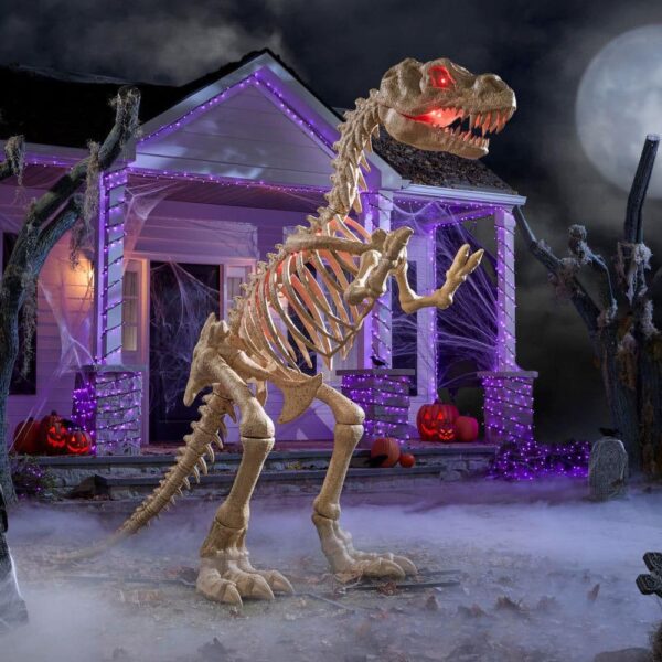 Home Depot Halloween T-Rex Skeleton