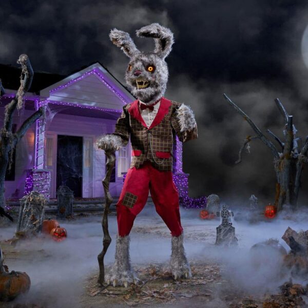 Home Depot 7ft Horrifying Hops - Horror Bunny Animatronic