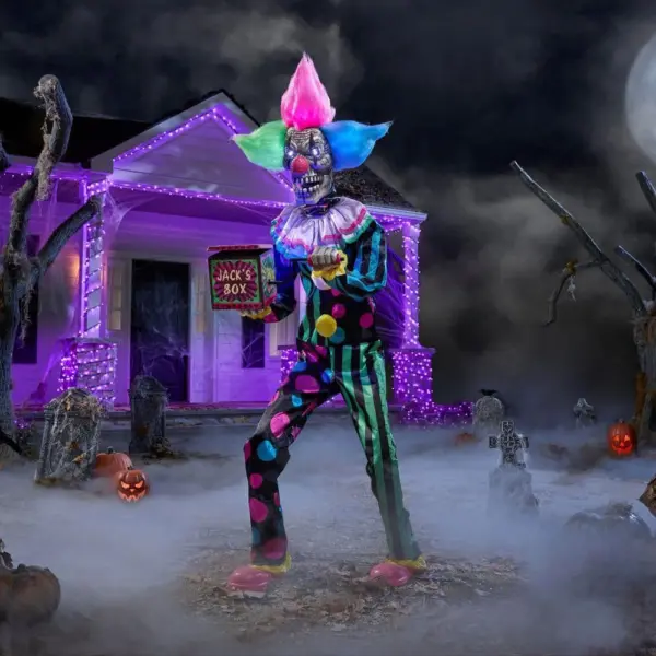 Home Depot Neon Nightmare Clown Animatronic