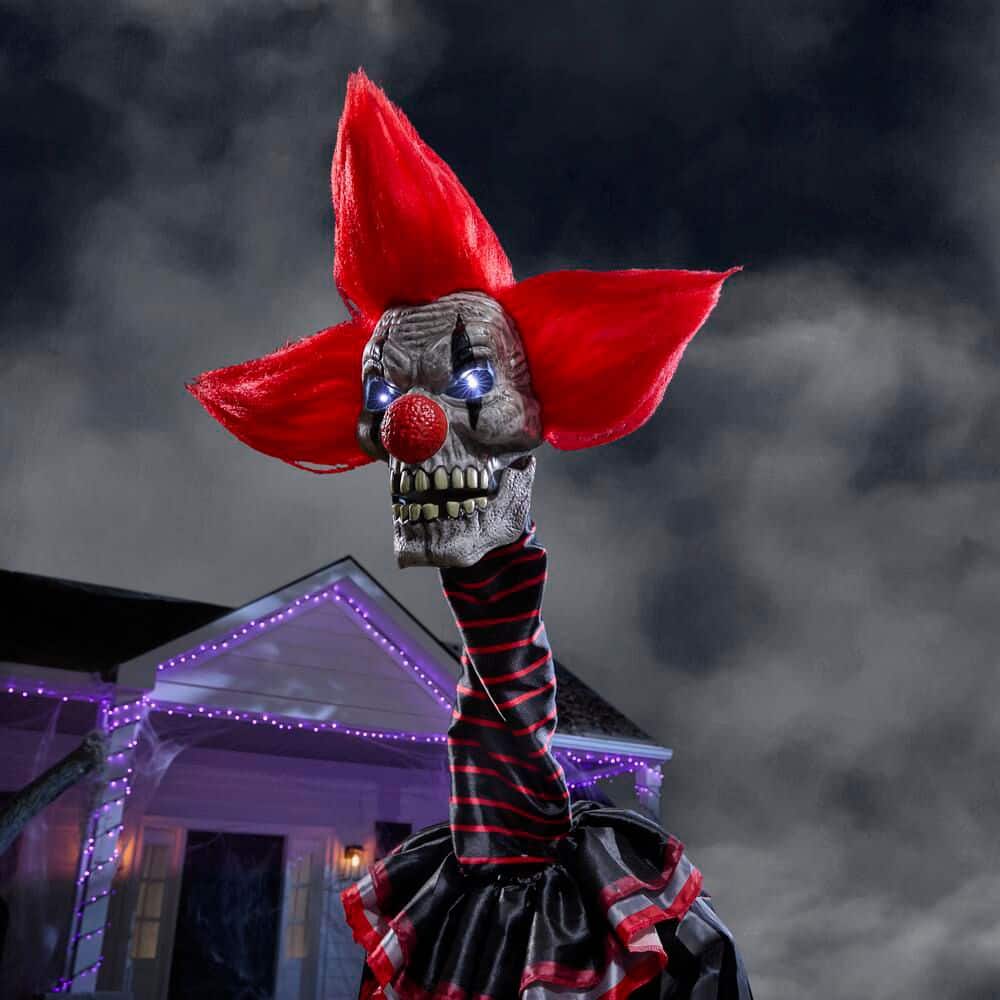 6ft Checkmate Chuckles Clown Halloween Animatronic
