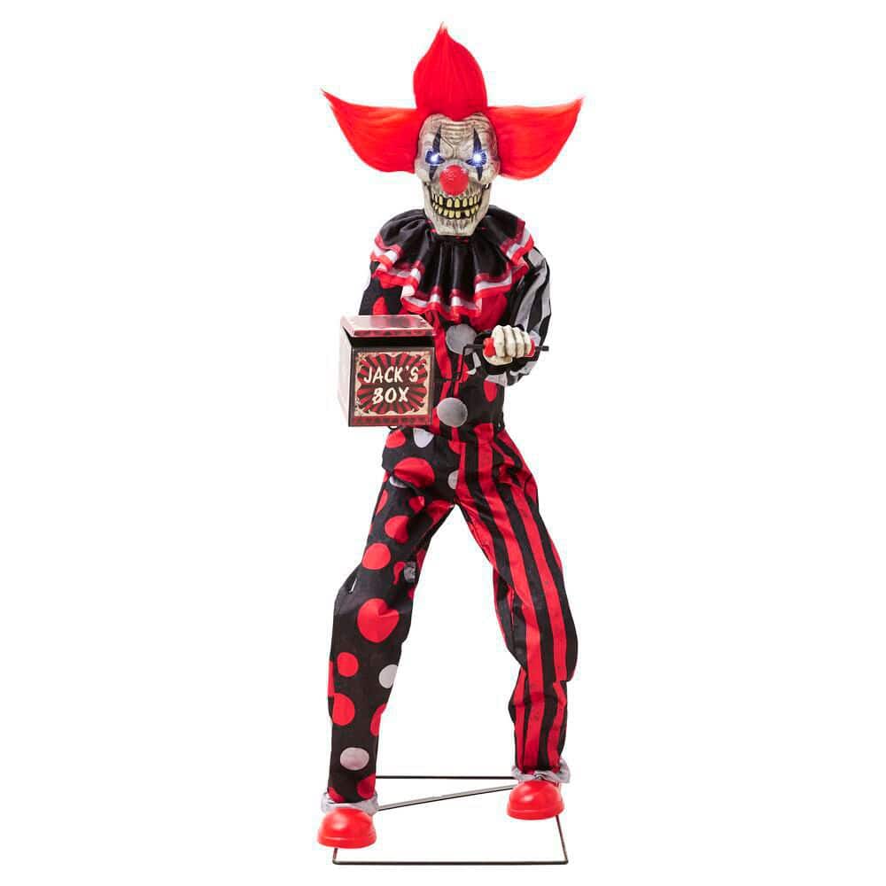 6ft Checkmate Chuckles Clown Halloween Animatronic