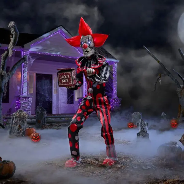 Home Depot Schachmatt Chuckles Clown Halloween Animatronic