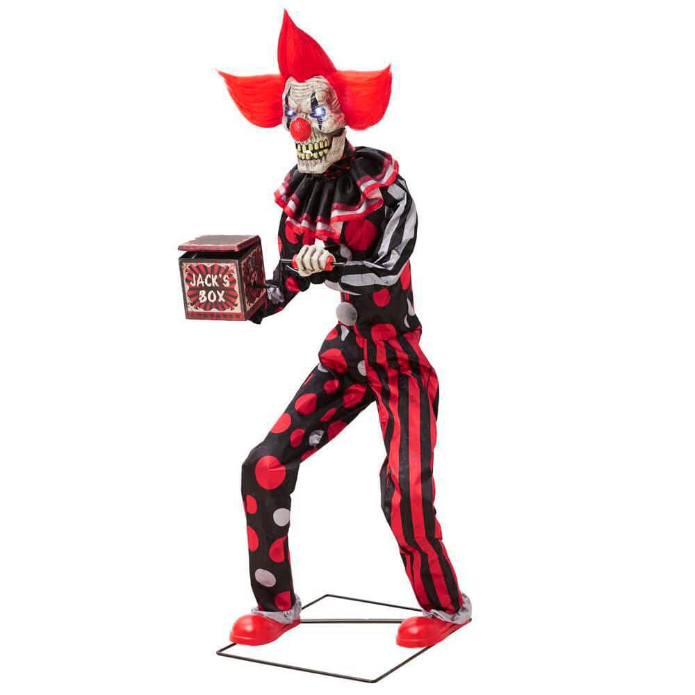 6ft Checkmate Chuckles Clown Halloween Animatronic