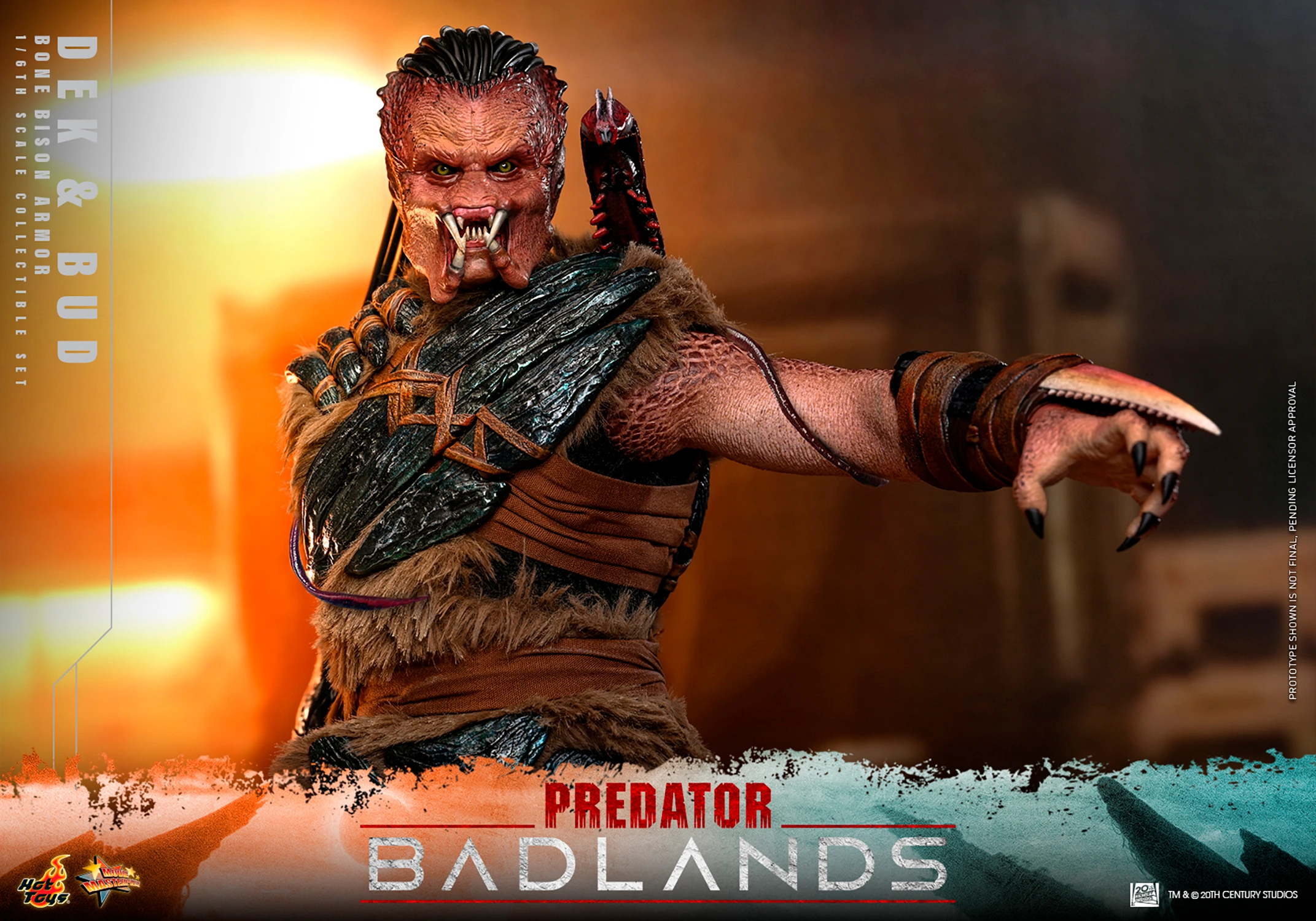 Sideshow Collectibles Predator: Badlands - Dek (Bone Bison Armour) and Bud 1/6 Scale Action Figure