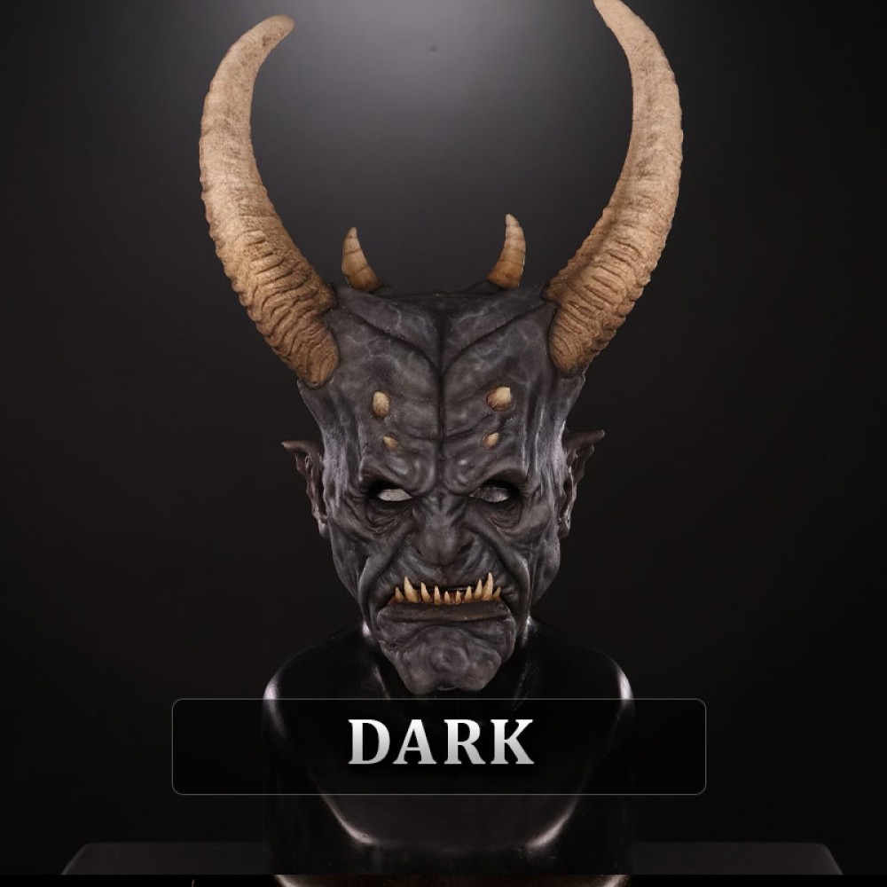 Immortal Masks - Dark Krampus Silicone Half Mask