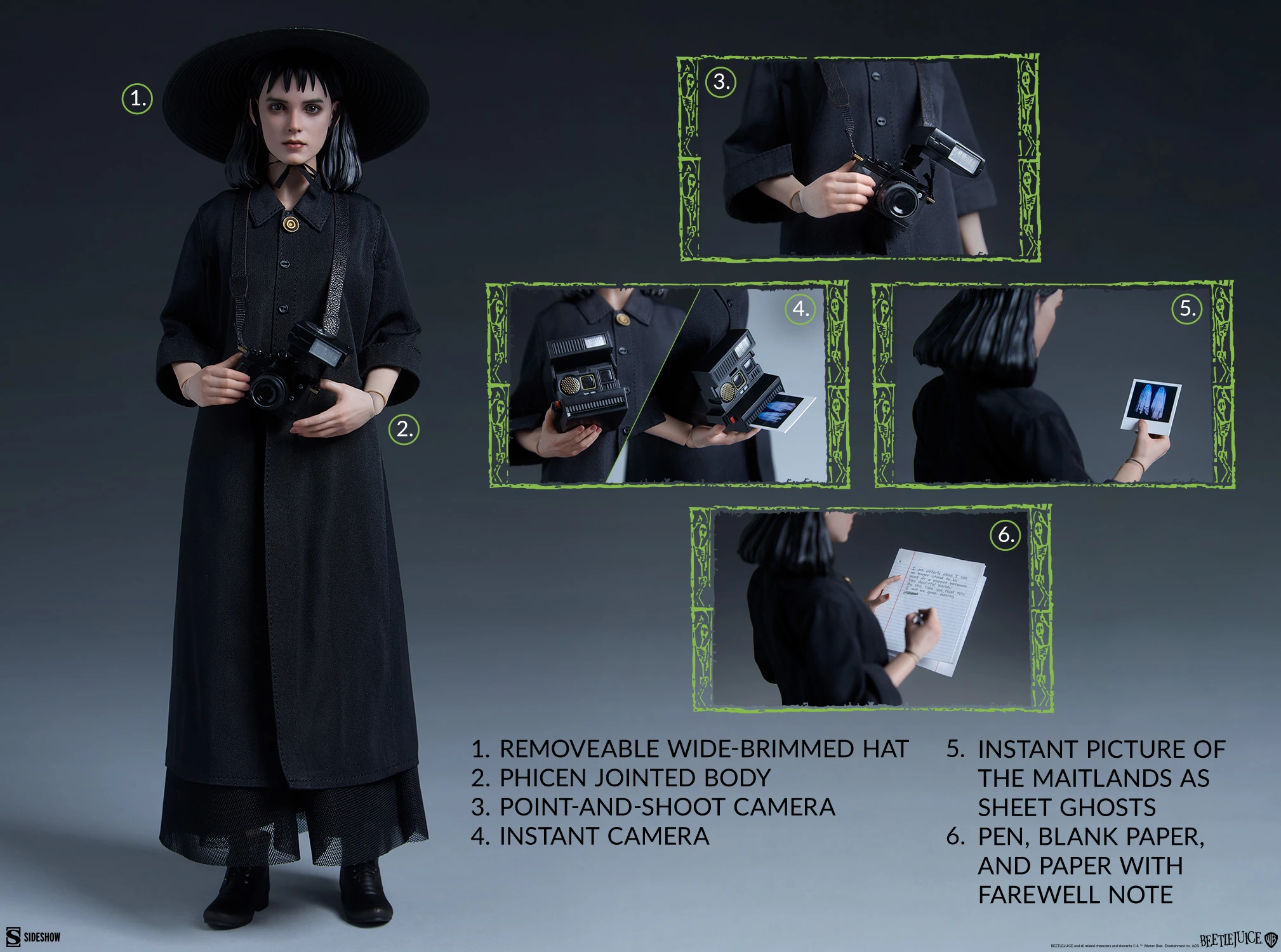 Sideshow Collectibles Beetlejuice – Lydia Deetz 1/6 Scale Action Figure