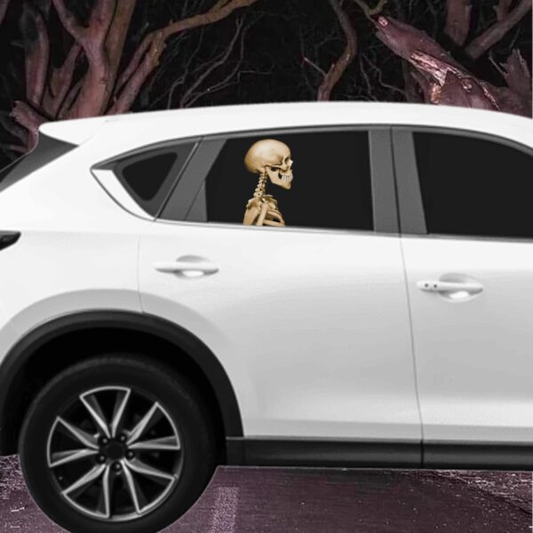 Décoration de voiture squelette pour Halloween