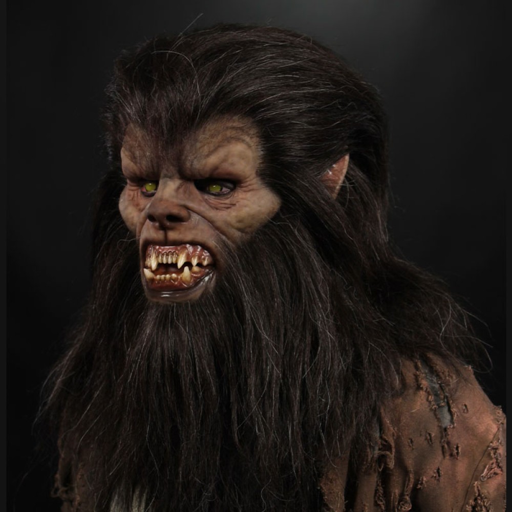 Immortal Masks - Wolfman Silicone Half Mask