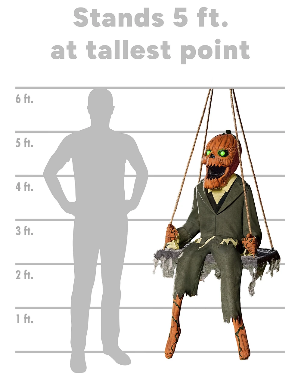5ft Pumpkin Nester Halloween Animatronic (Spirit Halloween)