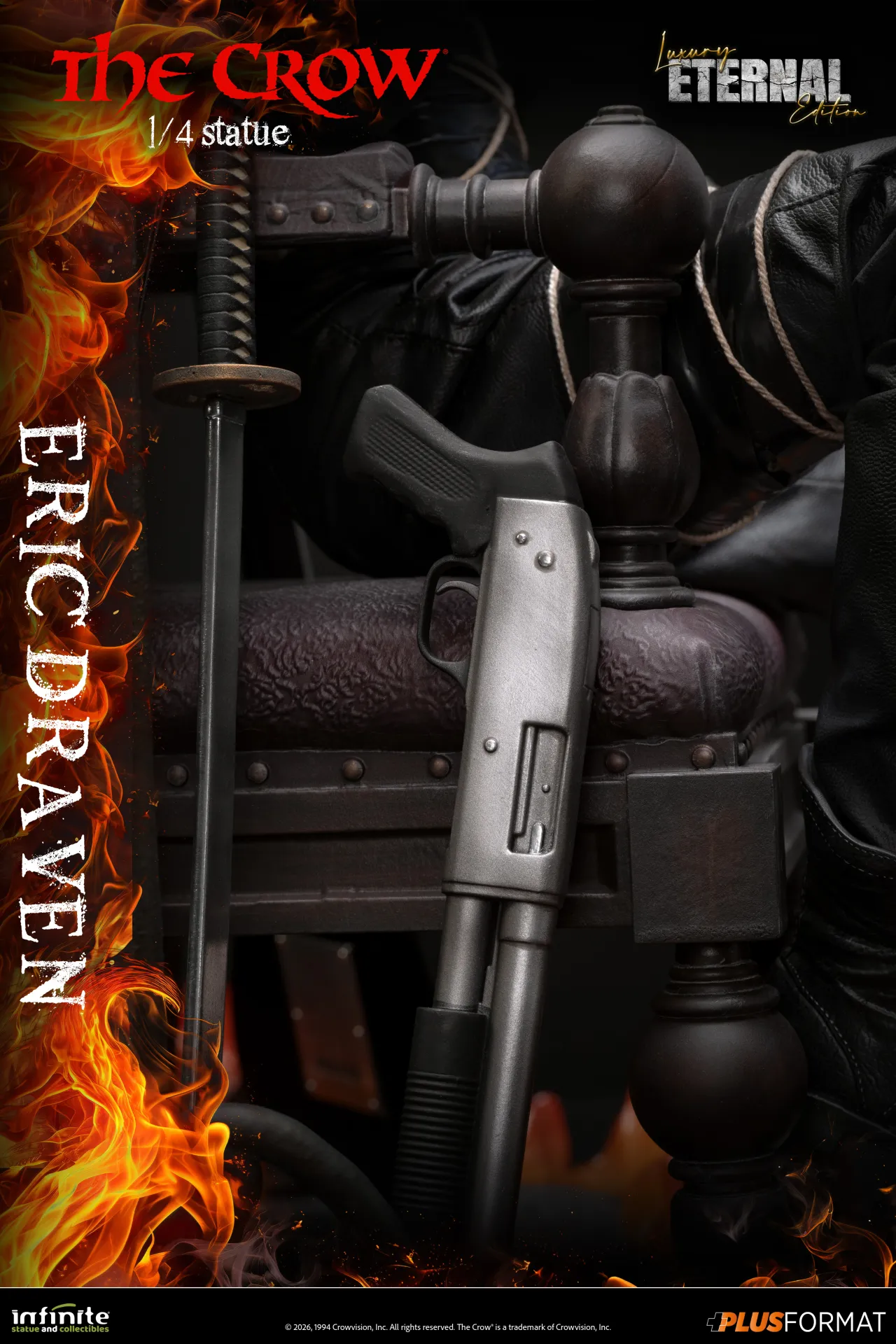 Infinite Statues The Crow - Eric Draven Plus Format 1/4 Scale Statue Luxury Eternal Edition