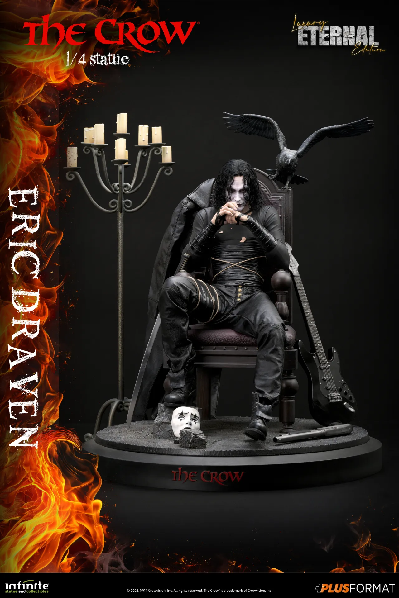 Infinite Statues The Crow - Eric Draven Plus Format 1/4 Scale Statue Luxury Eternal Edition
