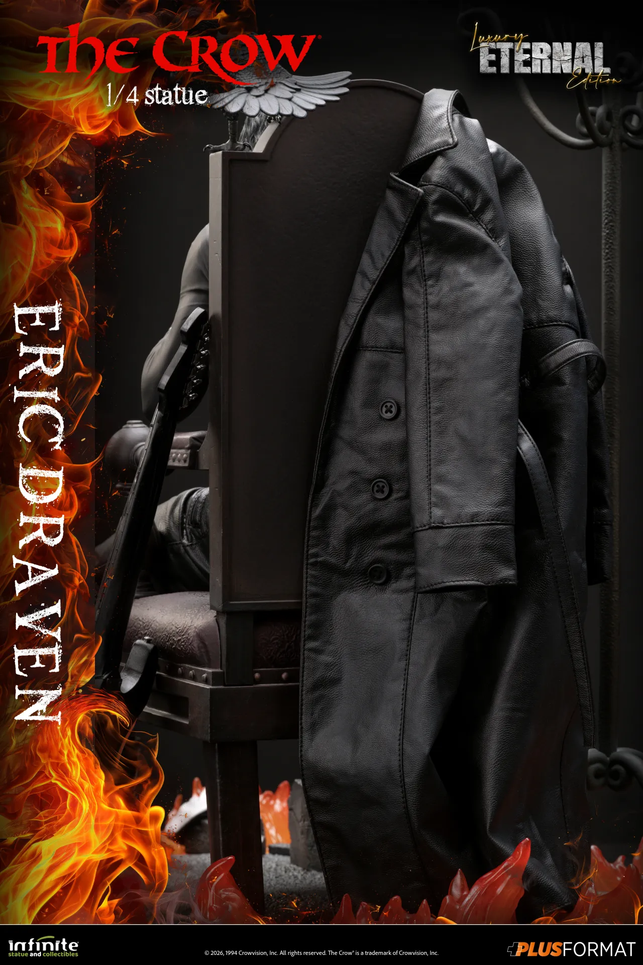 Infinite Statues The Crow - Eric Draven Plus Format 1/4 Scale Statue Luxury Eternal Edition