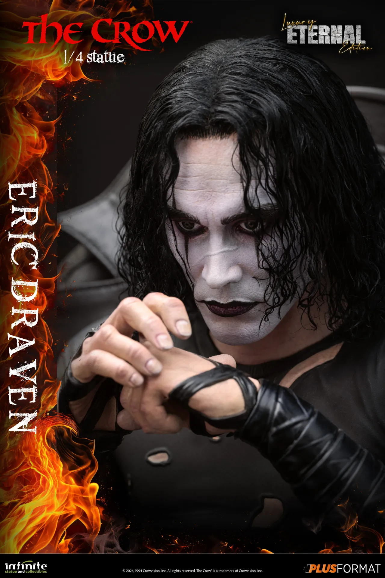 Infinite Statues The Crow - Eric Draven Plus Format 1/4 Scale Statue Luxury Eternal Edition
