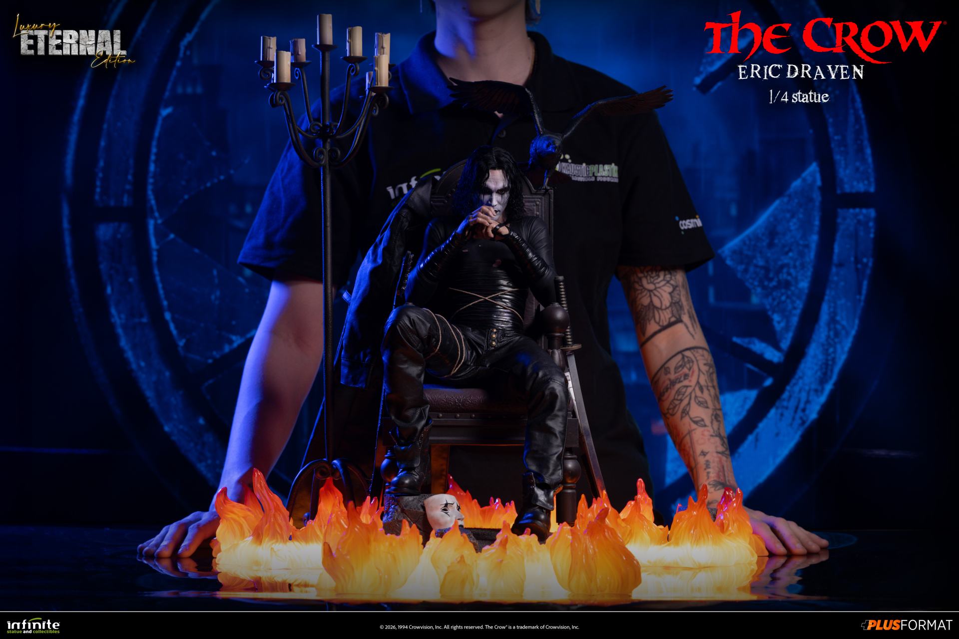 Infinite Statues The Crow - Eric Draven Plus Format 1/4 Scale Statue Luxury Eternal Edition