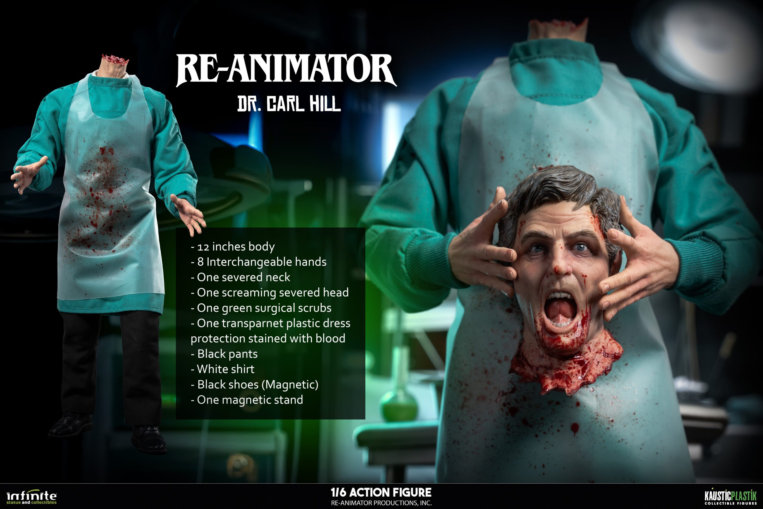 Infinite Statues Re-Animator - Doctor Carl Hill 1/6 Scale Action Figure (Standard Edition)