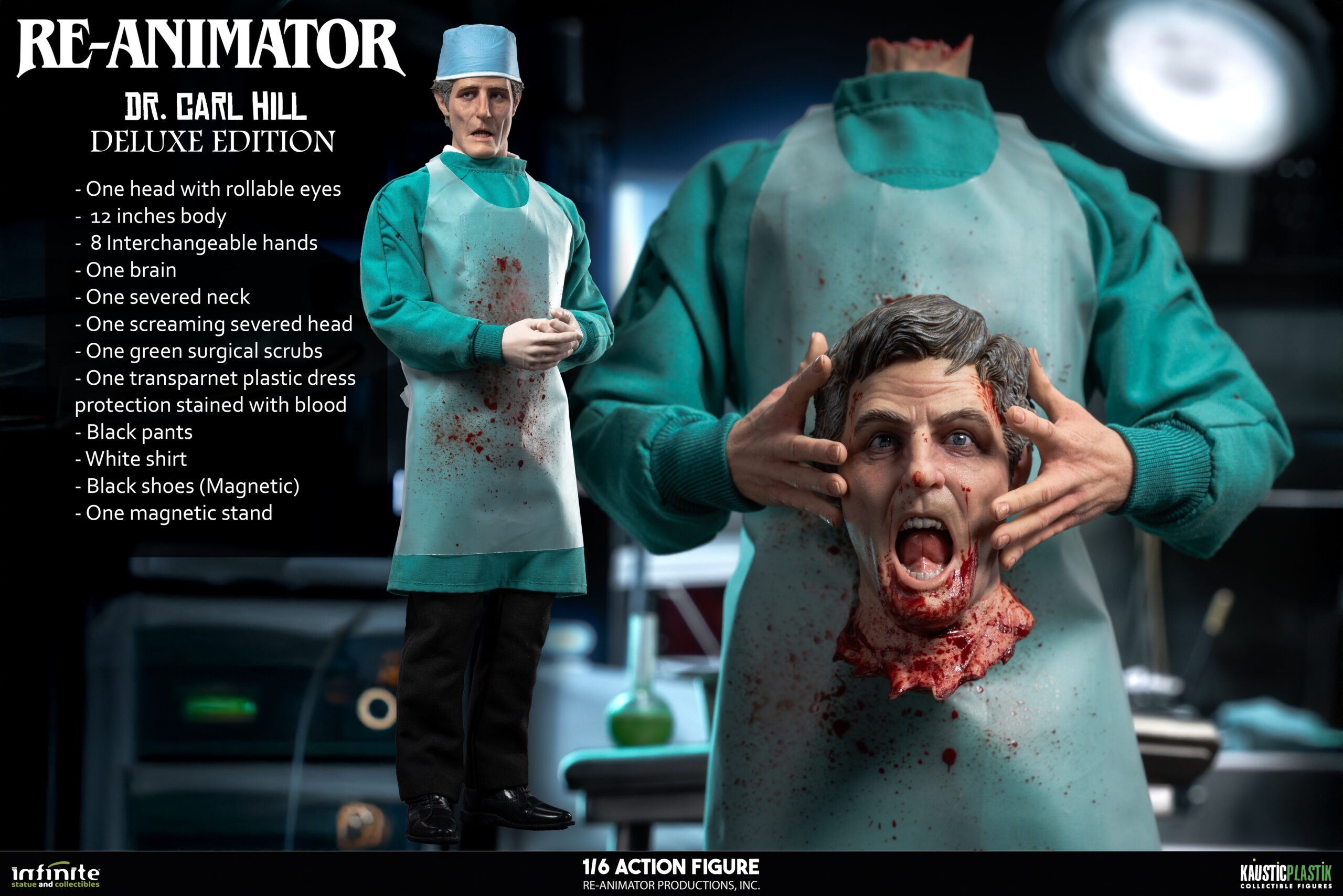 Infinite Statues Re-Animator – Dr. Carl Hill Actionfigur im Maßstab 1:6 (Deluxe-Edition)