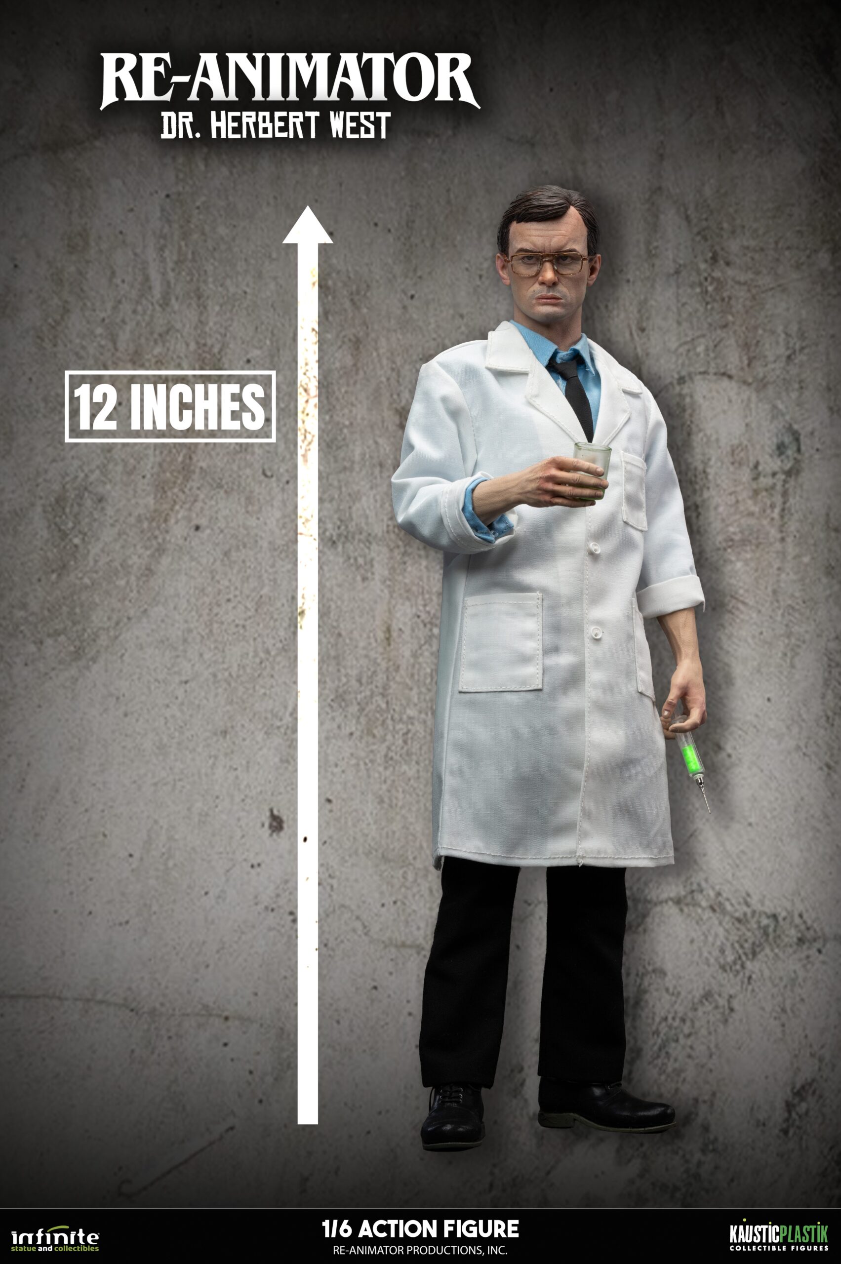 Infinite Statues Re-Animator - Doctor Herbert West 1/6 Scale Actionfigur (Deluxe Edition)