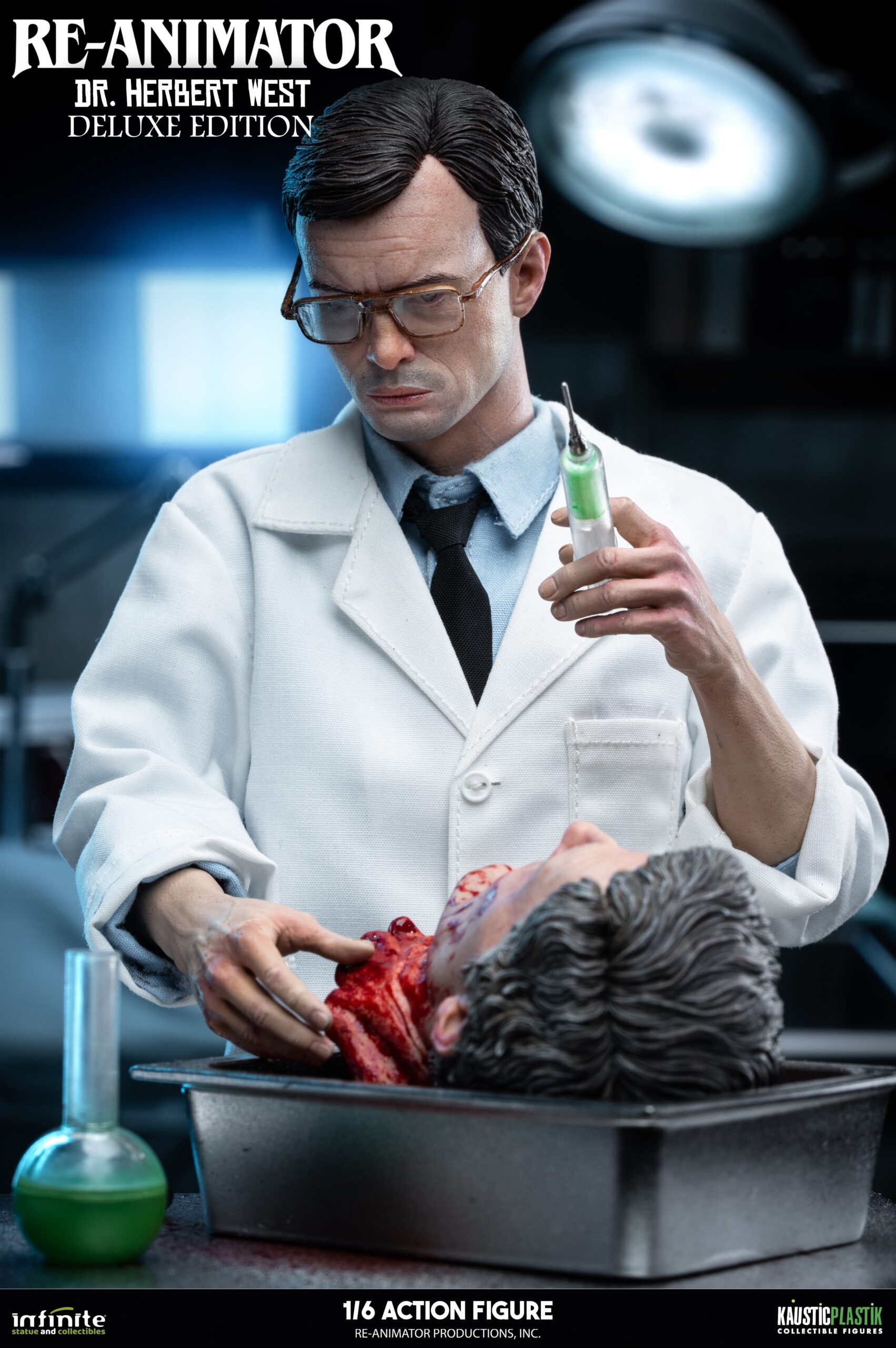 Infinite Statues Re-Animator - Doctor Herbert West 1/6 Scale Actionfigur (Deluxe Edition)