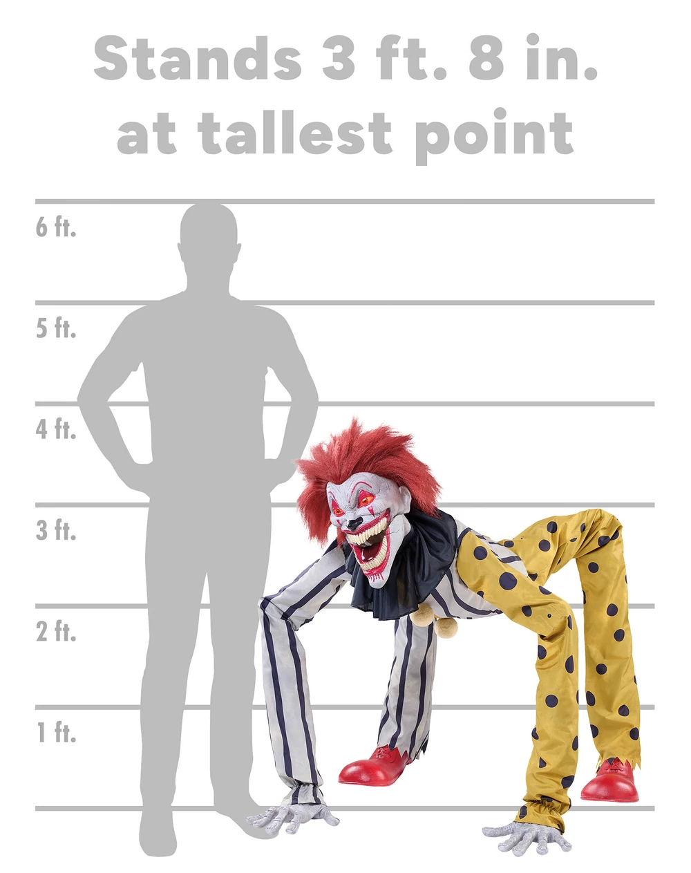 Animatronique de carnaval Halloween de 3,9 pieds (Spirit Halloween)