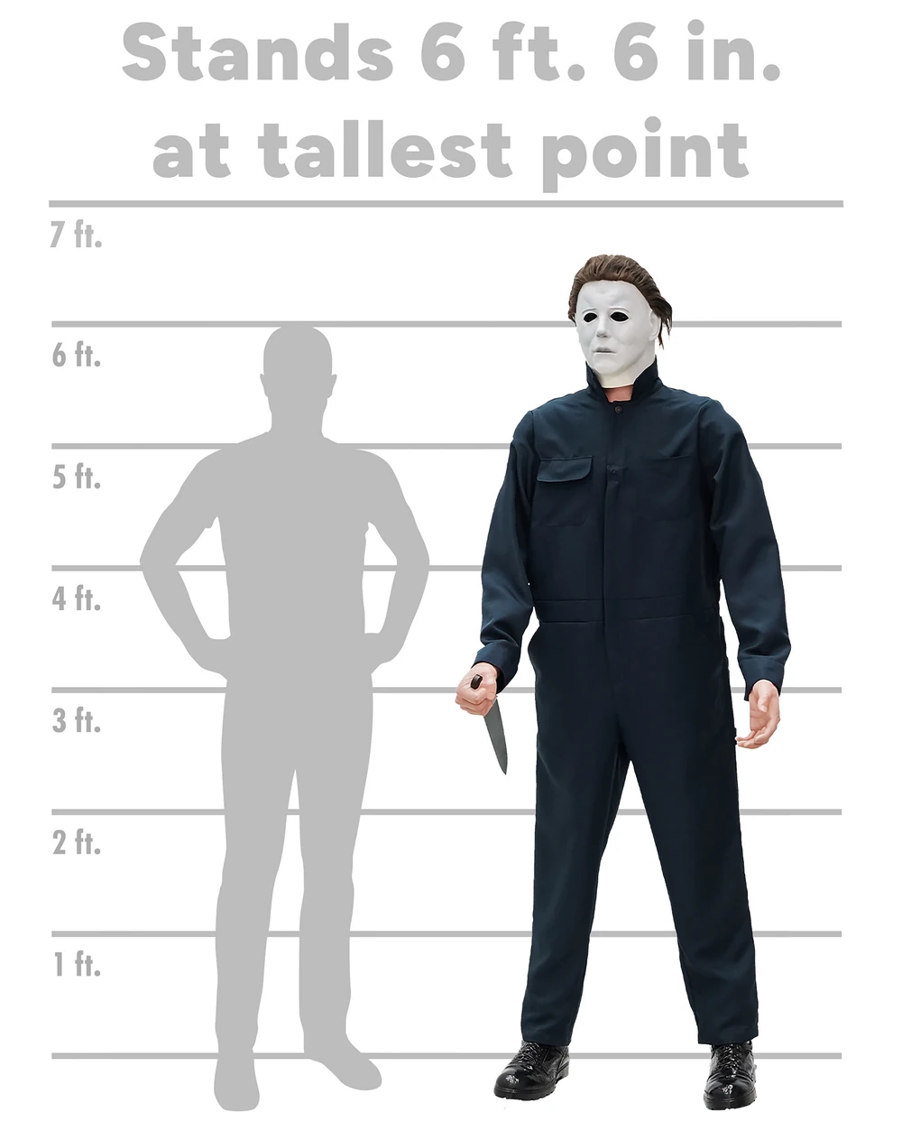 Animatronique Michael Myers d'Halloween de 6,6 pi (Spirit Halloween)