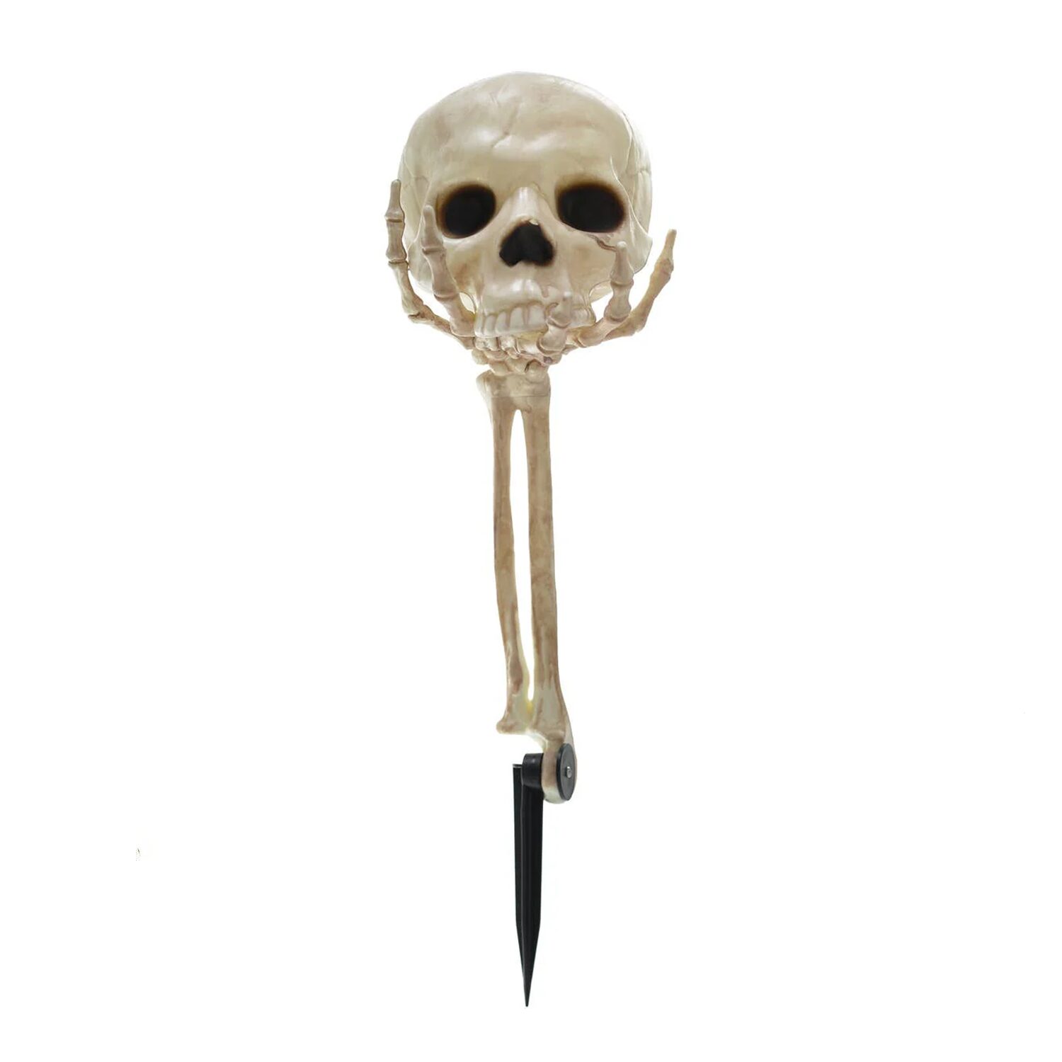 Skeleton Head in Hand Garden Stake Halloween Decoration