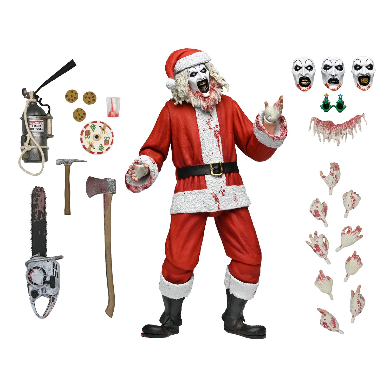 NECA Terrifier 3 - Art le Clown en costume de Père Noël sanglant Ultimate 7