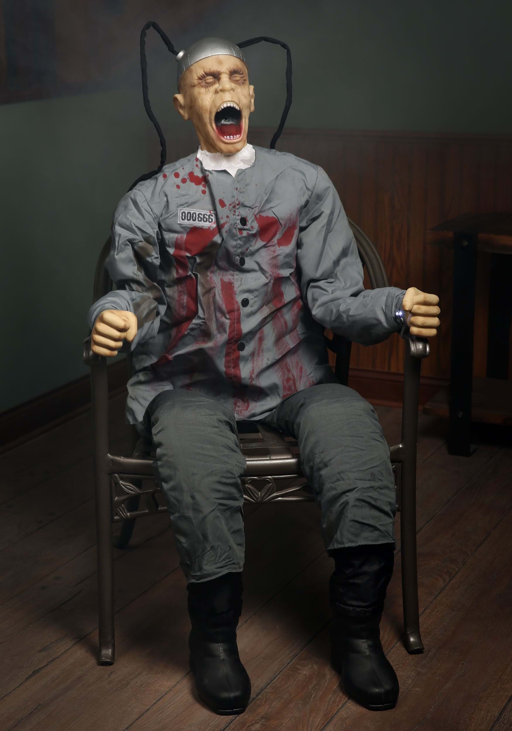 5ft Death Row Prisoner Halloween Animatronic