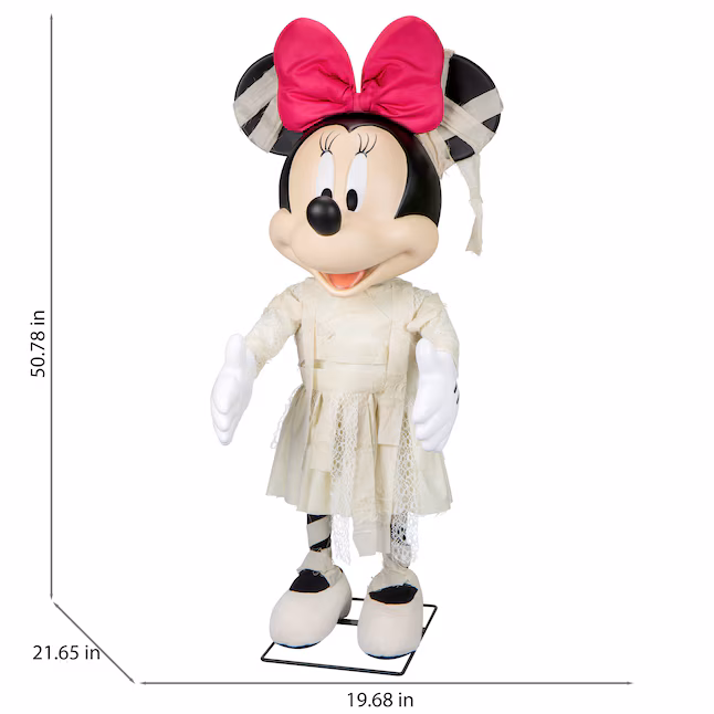 Animatronique d'Halloween Minnie Mouse Momie de 4 pieds