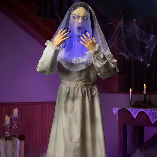 Mary die unglücklich bis ans Ende der Tage verwesende Braut animiertes Halloween-Requisit