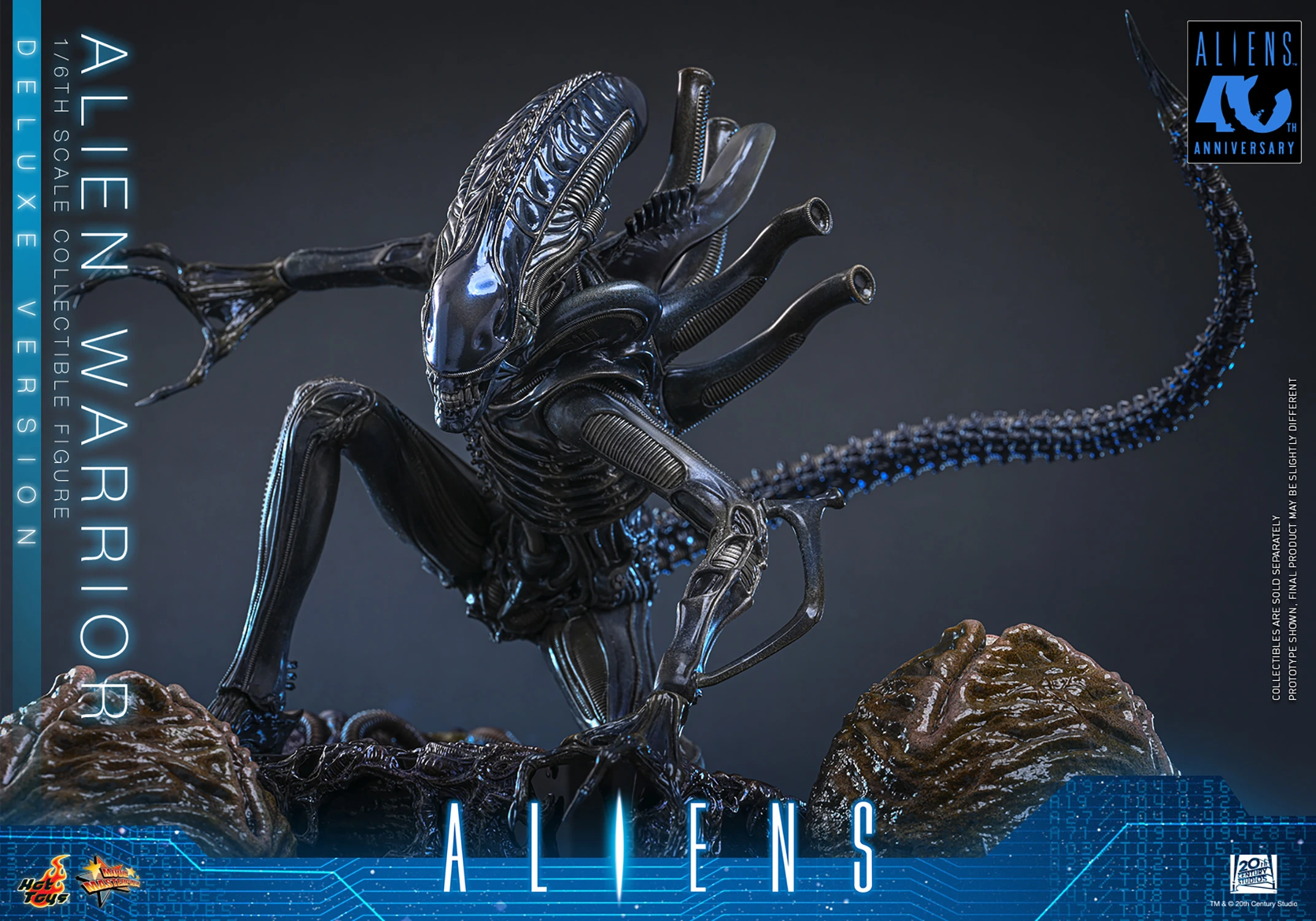 Hot Toys Aliens - Xenomorph Alien Krieger Deluxe Edition 1/6 Skala Actionfigur