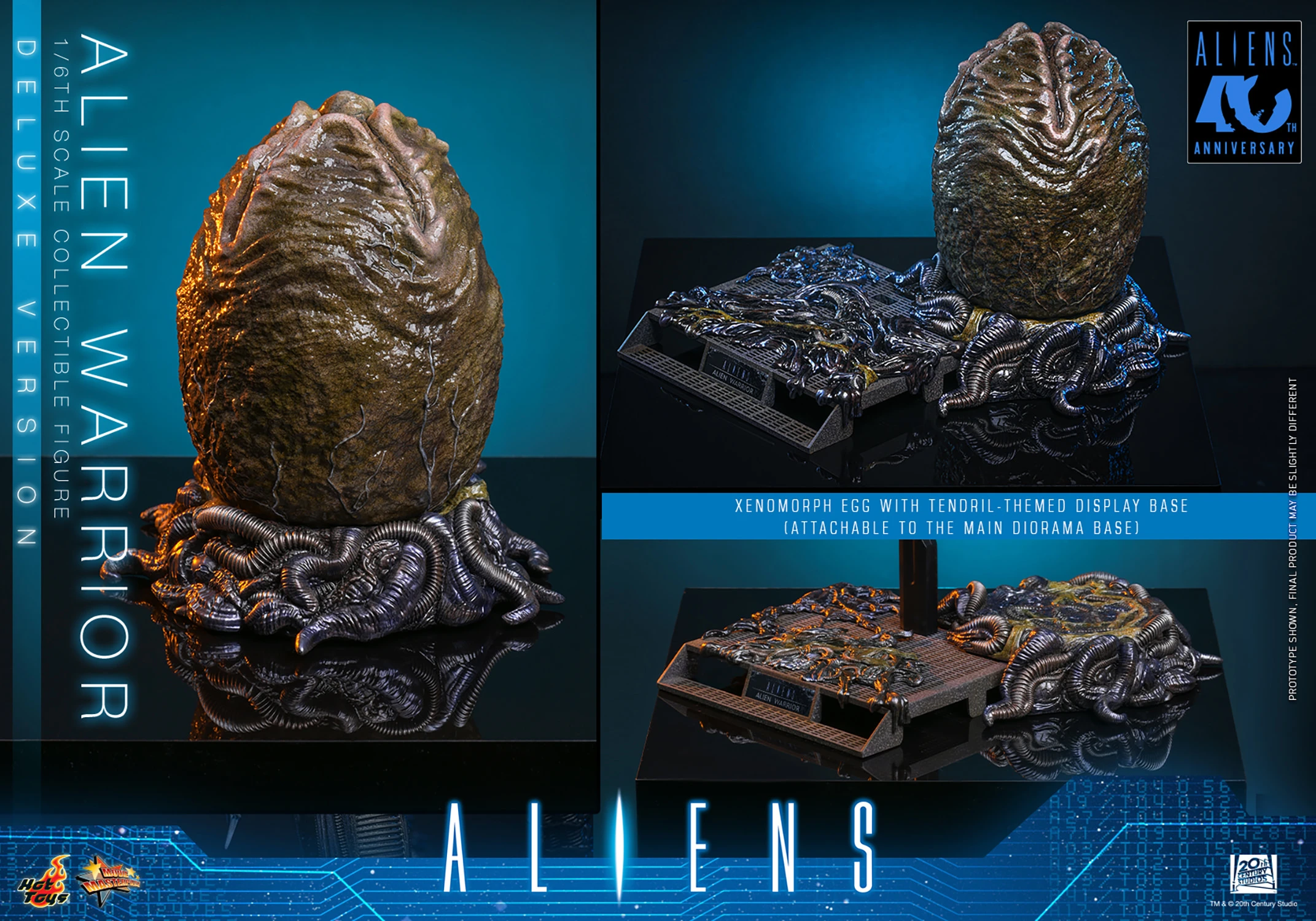 Hot Toys Aliens - Xenomorph Alien Krieger Deluxe Edition 1/6 Skala Actionfigur