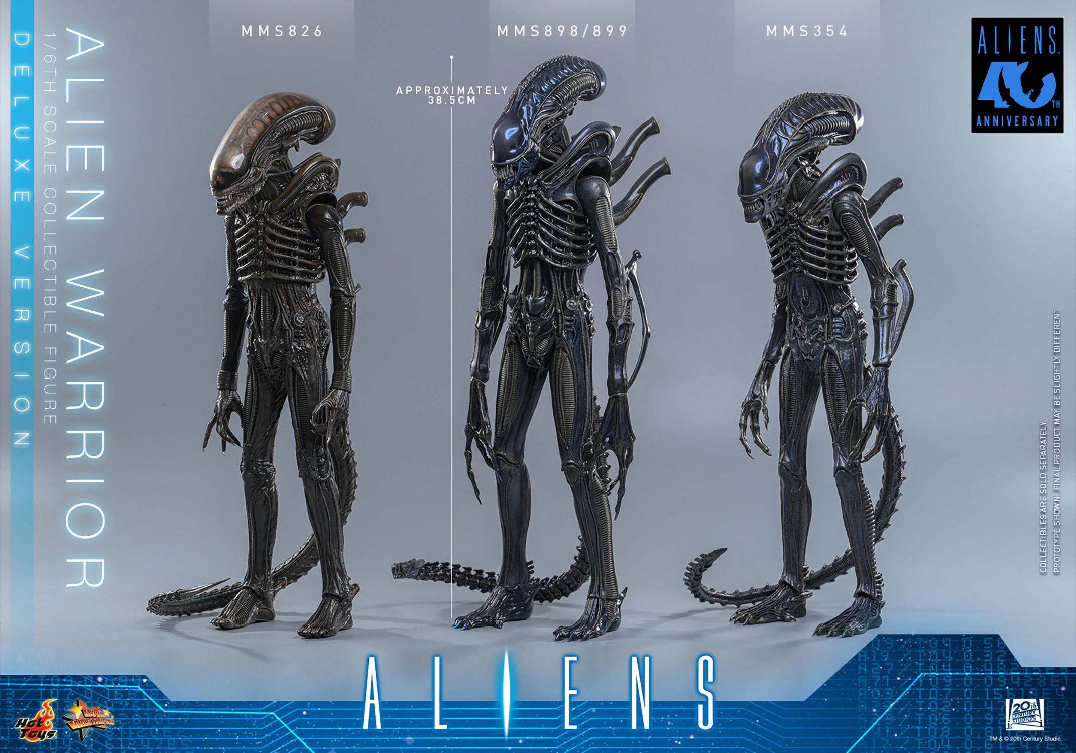 Hot Toys Aliens - Xenomorph Alien Krieger Deluxe Edition 1/6 Skala Actionfigur