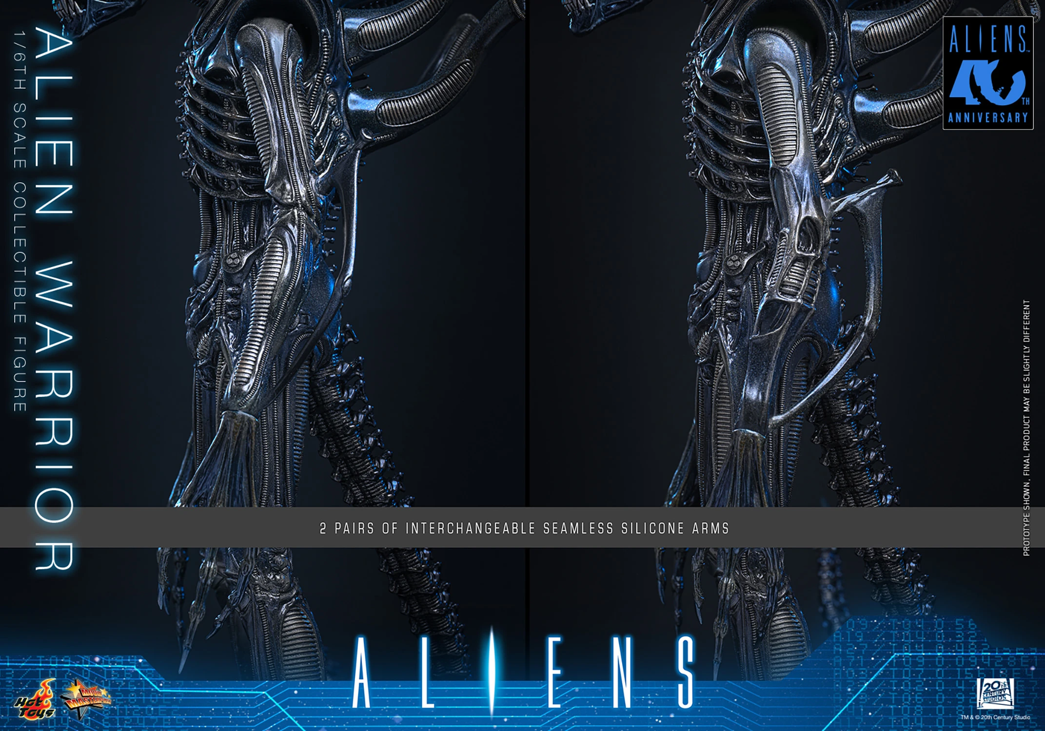 Hot Toys Aliens - Xenomorph Alien Warrior 1/6 Scale Action Figure