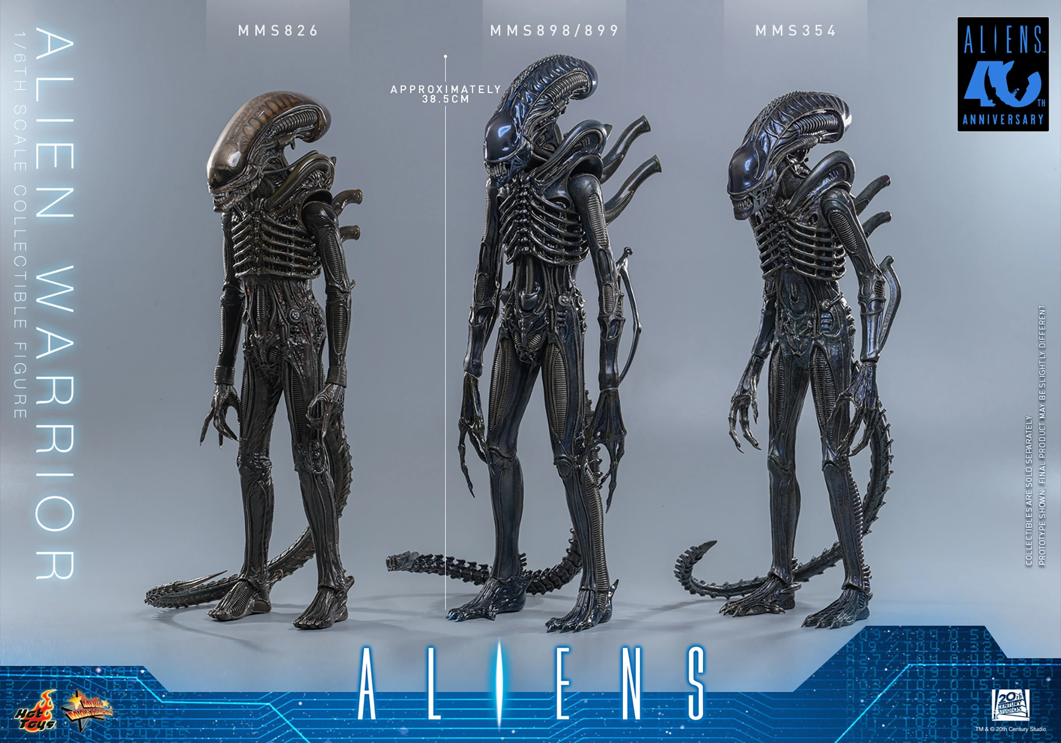 Hot Toys Aliens - Xenomorph Alien Warrior 1/6 Scale Action Figure