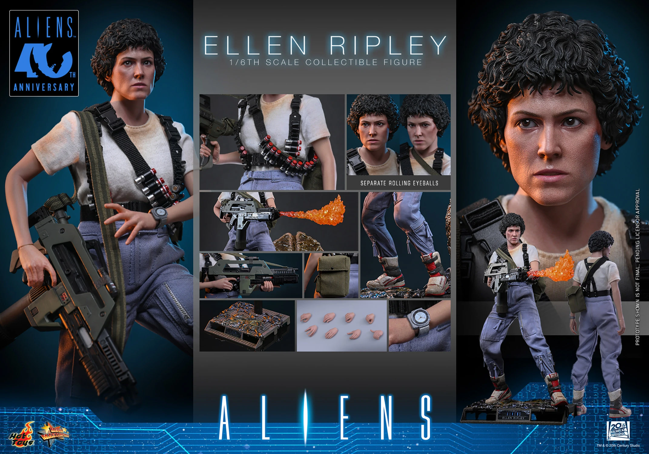Hot Toys Aliens - Ellen Ripley 1/6 Scale Action Figure