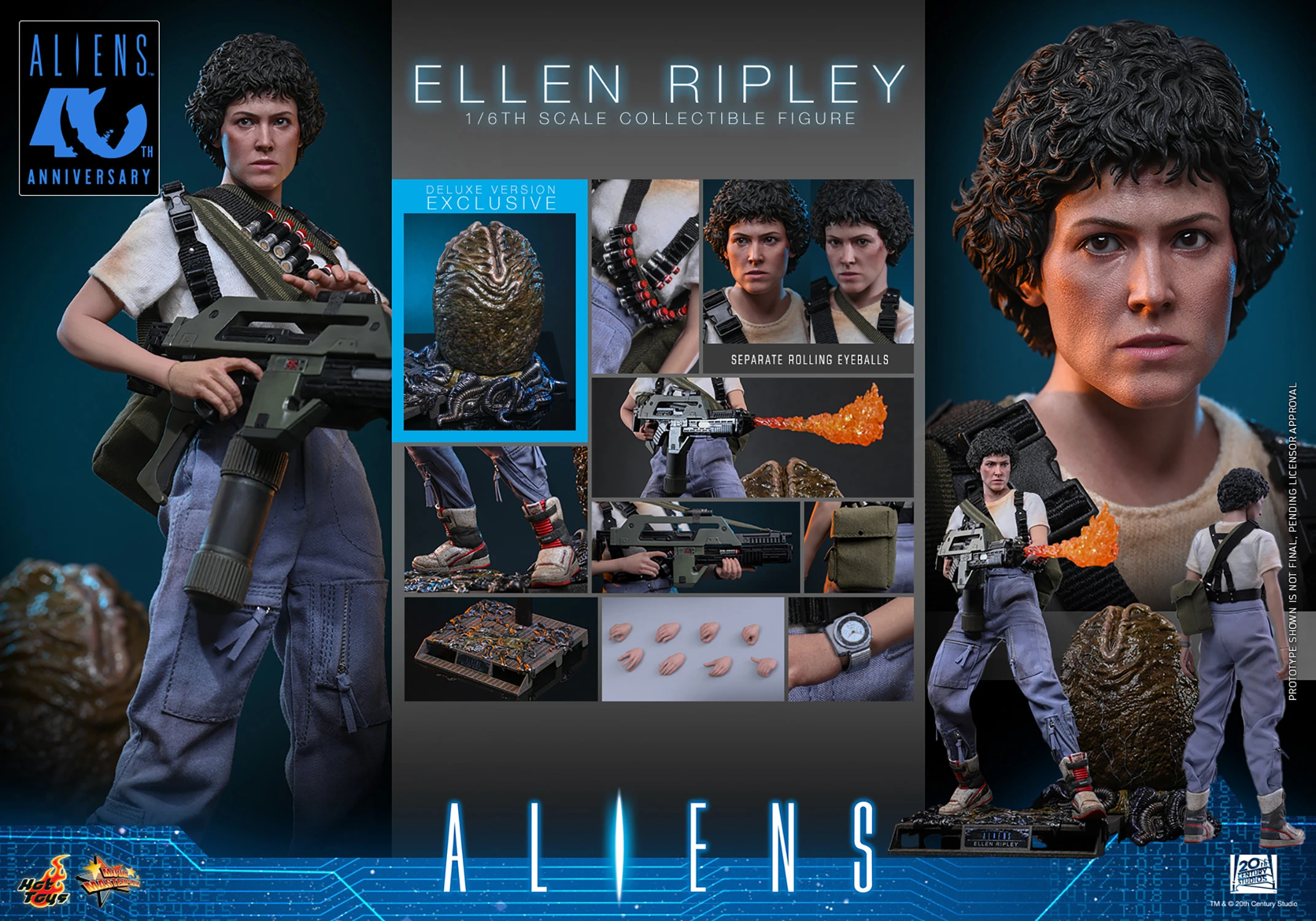 Hot Toys Aliens - Ellen Ripley Deluxe Edition 1/6 Scale Action Figure