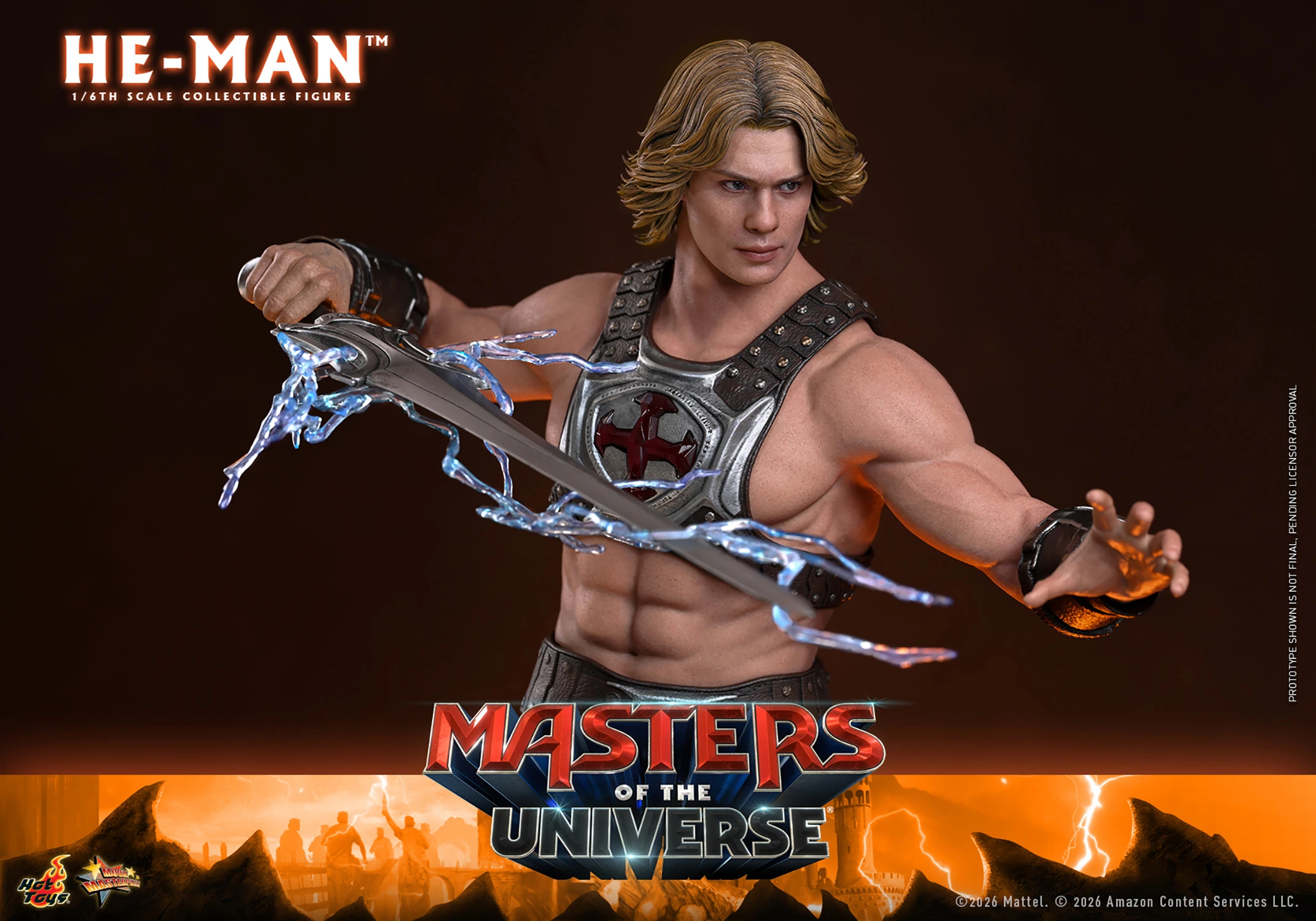 Figurine d'action Maîtres de l'Univers Hot Toys – He-Man à l'échelle 1/6
