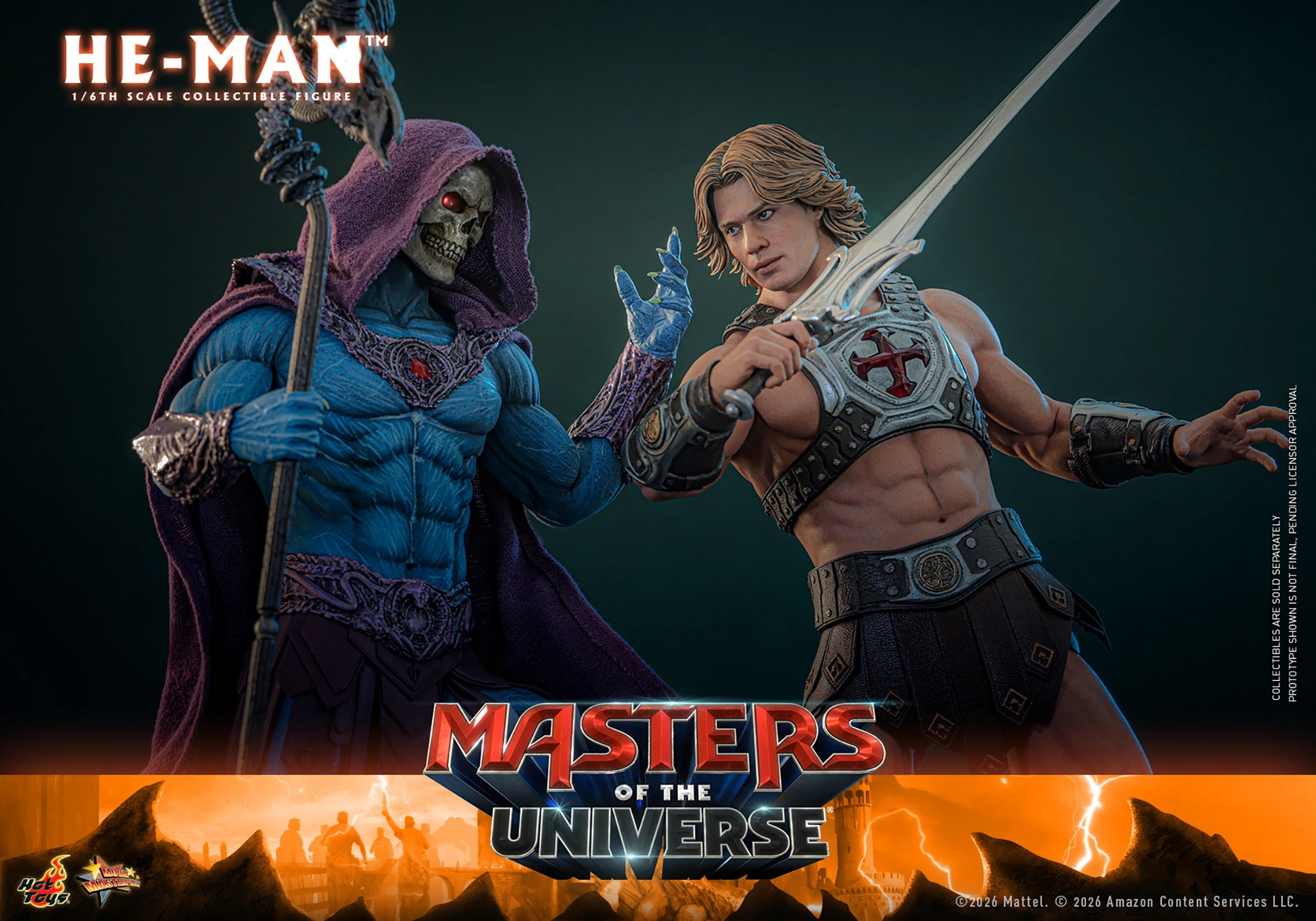 Figurine d'action Maîtres de l'Univers Hot Toys – He-Man à l'échelle 1/6