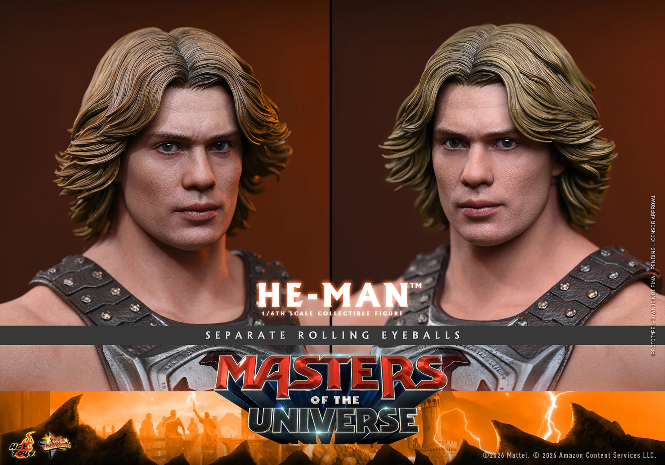 Figurine d'action Maîtres de l'Univers Hot Toys – He-Man à l'échelle 1/6