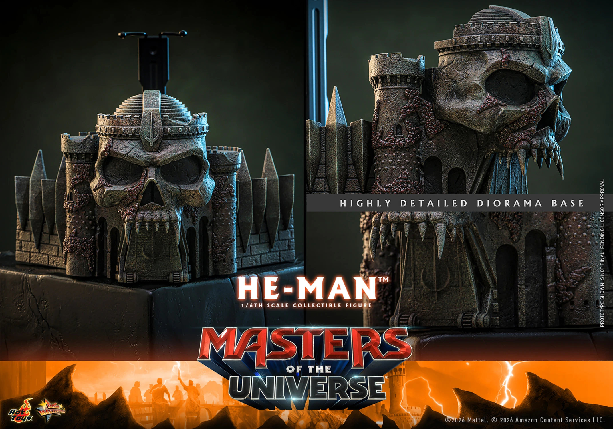 Figurine d'action Maîtres de l'Univers Hot Toys – He-Man à l'échelle 1/6